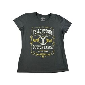 Yellowstone Dutton Ranch Graphic T Shirt Womens XL Gray "Loyalty Honor" TV Show
